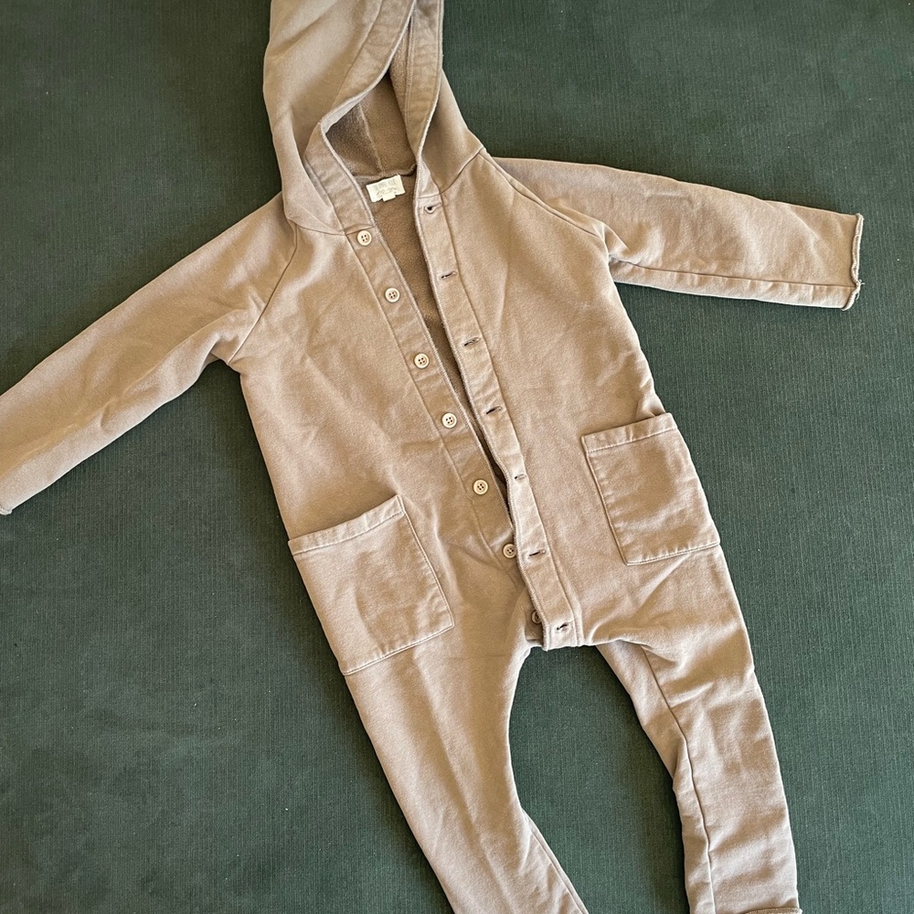 Simple Folk Hooded Jumpsuit - 2-3T
